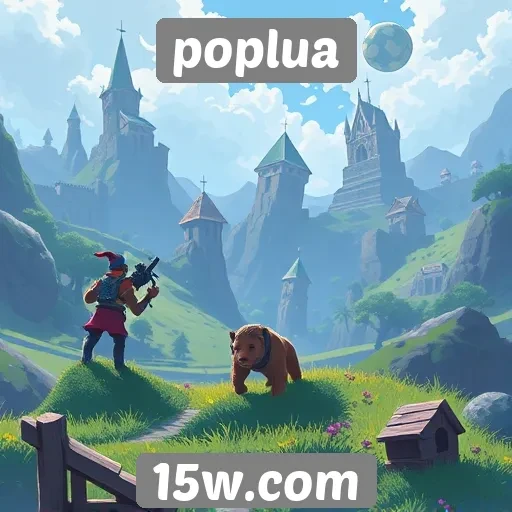 Tendências de jogos no site Poplua para os usuários